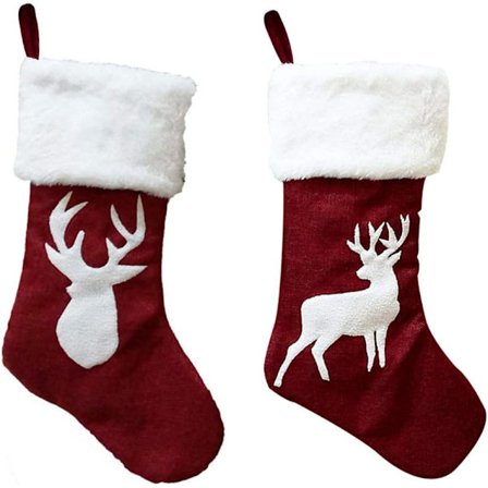 Julstrumpa Presentpåse 2st Julsocka Stor godispåse Kreativ Barnpresentpåse Santa Snowman Juldekorationsväska Påse Påse Fo Sunmostar