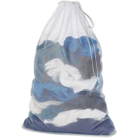 Vaskenet, vaskeposer til vaskemaskine, store vaskeposer, 60 x 90 cm Hvid White