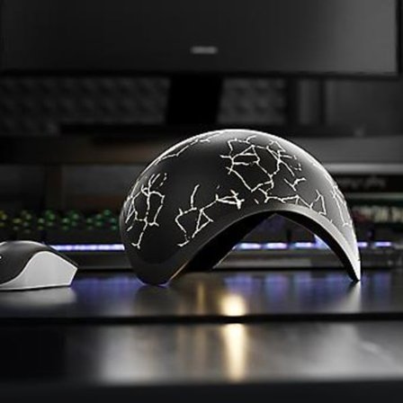 Dome-tyypin pöytä-RGB-värivalaisin langallisella ja langattomalla yhteystilassa, matalan latenssin stereokaiuttimella, BKA