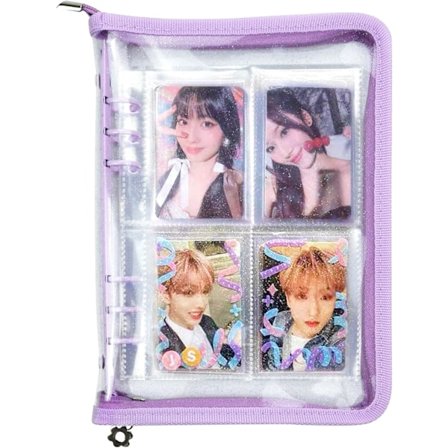 A5 Størrelse 6 Huller Vandtæt Ringbind Cover + 10 stk Kortlommer 4 Co