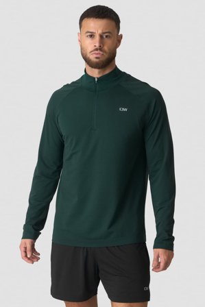 ICANIWILL - Stride 1/4 Longsleeve Wet Green - sportkleding van ICIW