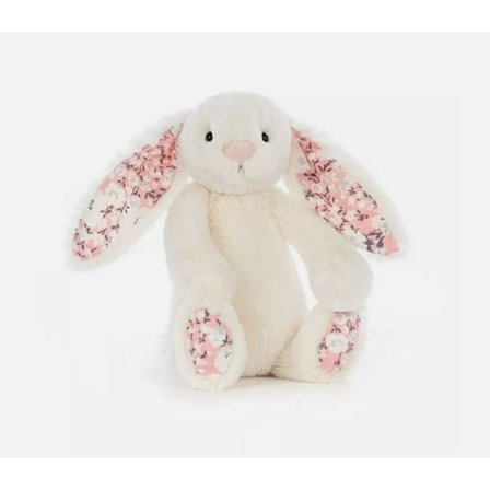 Jellycat Blossom Bunny Cherry Blødt Legetøj Medium 31 cm hvid