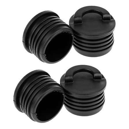4 Drænplugs Drænhul Til Kajak, Kajak Tilbehør Gummi Vandtætte Plugs Drænhul Plugs Vand Yacht Marine Båd Tilbehør (sort) (4 stk)