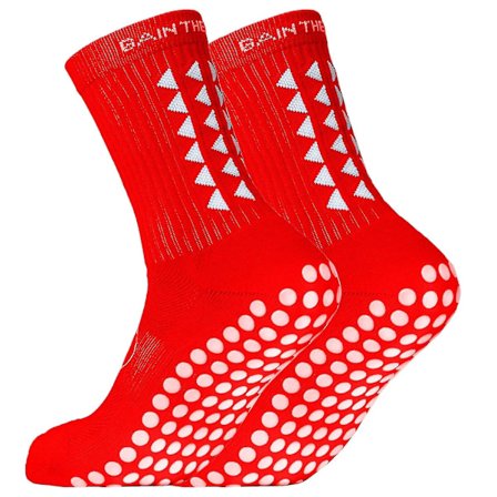 Edge Grip Sokker Fodboldsokker - Herre Fodboldsokker Anti-Slip Sokker Hvide Fodboldsokker Non-Slip Sokker Til Mænd (FMY)