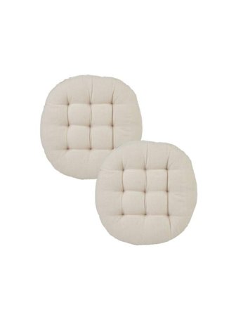 Svanefors Louie Stolsdyna 2p - Rund Kuddar Beige 40cm