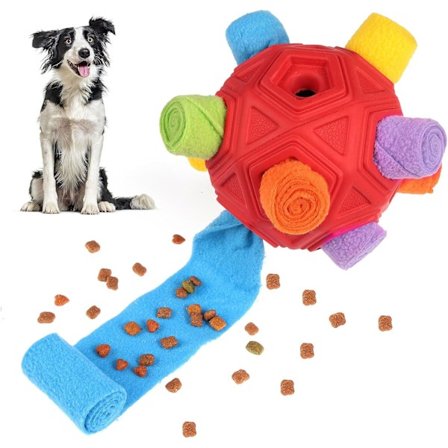 Snuffle Ball for Dogs, Soft Interactive Dog Toys, Rubber Enrichment Toys for Dogs, Dog Snuffle Toy, Smell Training Dog Puzzle Toy,