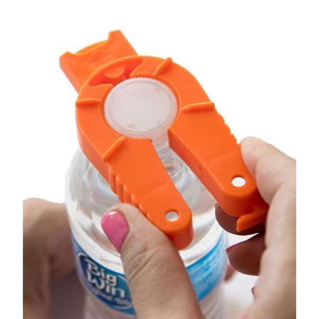 2-pakks multifunksjonell flaske- og boksåpner, plastflaske, vri av, trekk av suppe, for svake hender, eldre