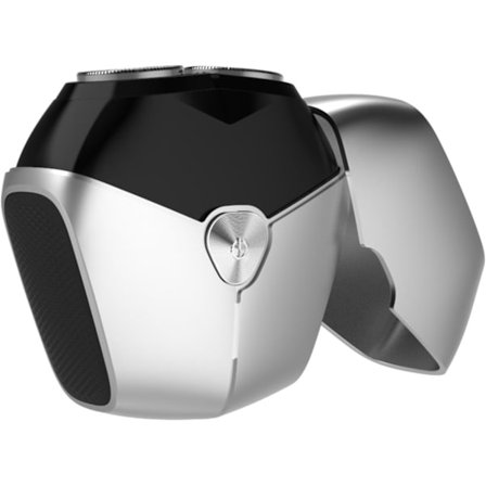 Bærbar Unisex Elektrisk Barbermaskin med Magnetisk Sugehode Type-C 60 Minutters Ladetid og Våt/Tørr Bruk Sølv