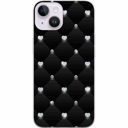 Apple Iphone 14 Plus Mjukt Skal - Diamant Hjärta