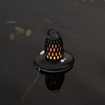 Flydende Bluetooth-subwoofer med LED-lys og IP68-klassificering