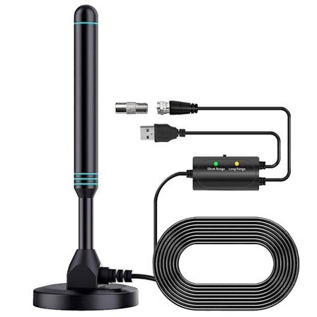 Kolonne Høydefinisjon Digital TV-antenne Innendørs og utendørs Universalforsterker med bryter Justerbar UHF TV-antenne