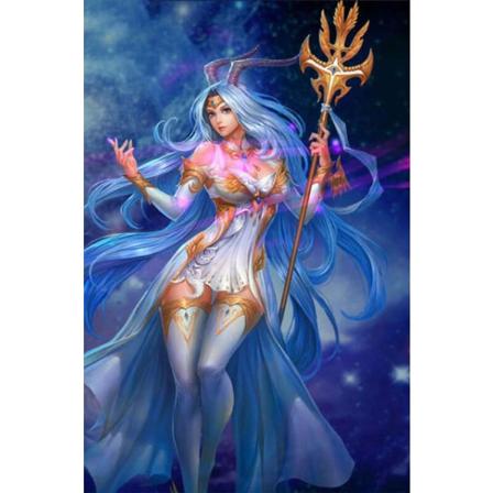 30x40cm, anime pige 5d diamantmalet rhinestones broderi lærred