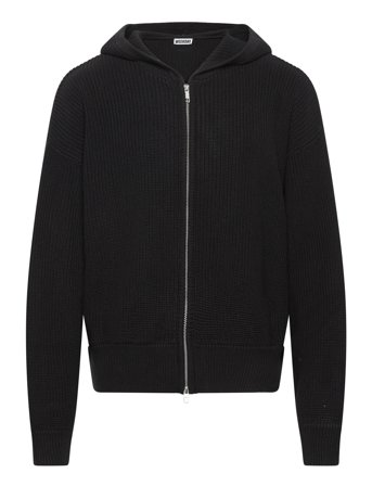 Weekday Boxy Knitted Hoodie - Black - L