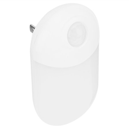 LED Natlampe Intelligent Menneskekrops Sensor Stikkontakt Lampe Til Badeværelse Gang USA 100240v