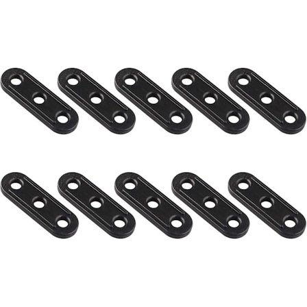 10 stk 3-hulls telttau-strammere, justerbar tau-strammer for camping, fotturer, backpacking, piknik-ly, utendørsaktiviteter