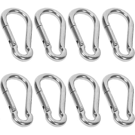 6 mm karbinhakar, 8-pack sportkarbinhakar, karbintyp