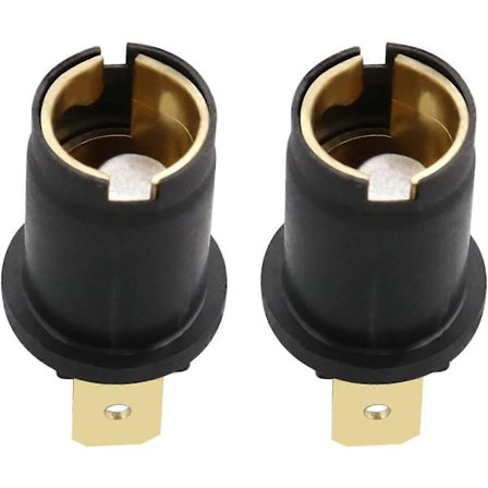 2kpl Sivuvilkku polttimon pidike 170790 6V/12V/24V Ba9s 989/233 polttimolle, painettava lampun polttimon kanta autoille, moottoripyörille, 