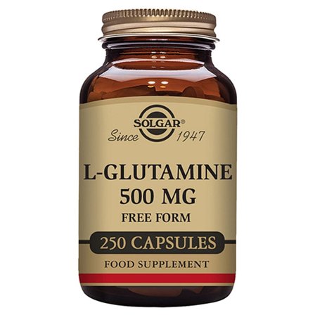 Solgar L-Glutamine 500 mg 250 kaps., Helse & Madvarer, Kosttilskud, Øvrige Kosttilskud