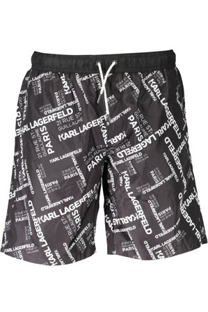 Karl Lagerfeld Beachwear Costume Parte Sotto Uomo Nero