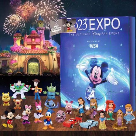 Joulu Mikki Hiiri Joulukalenteri 25 Päivää Sokkolaatikko Disney Hahmo Lahja*Disney C*