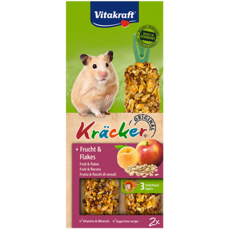Vitakraft - Kjeks Hamster Frukt 2x2-pakning - Smådyr - Godbiter og gnagestenger - Frøstenger og Kräcker - ZOO.no
