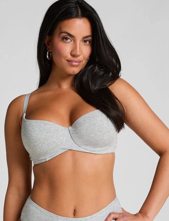 Hunkemöller Cotton Pd - Grey - B x 80