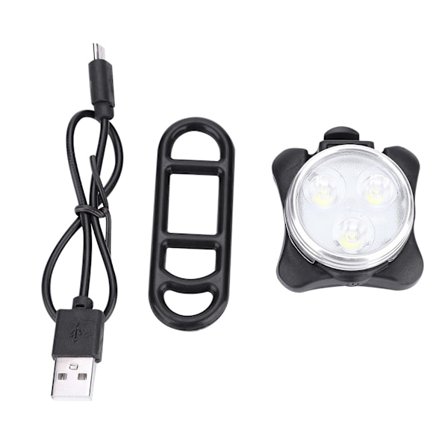 Vedenpitävä muovinen USB-pyörän etuvalo ulkokäyttöön, otsalampun kiinnike