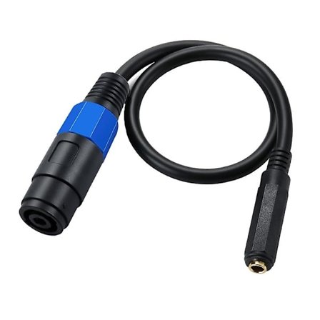 1/4 TS - Speakon Naaras Kaiutin Kaapeli Speakon - 6.35mm TS Mono Jack Adapteri