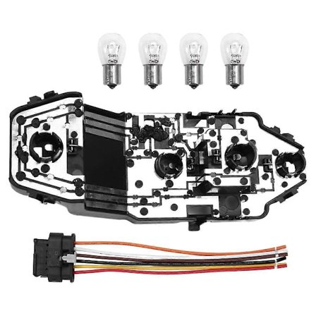 Bakljus Glödlampshållare + Sockel Kabelhärva + 4st Glödlampsset 63217361305 för F55 F56 F57 Bakljus