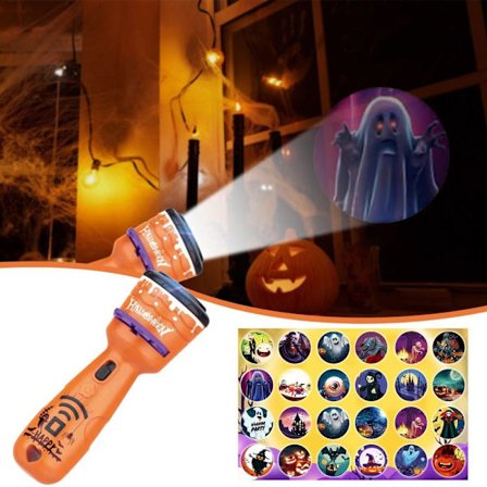 Halloween lommelykter Interactive Projector Torch Learning