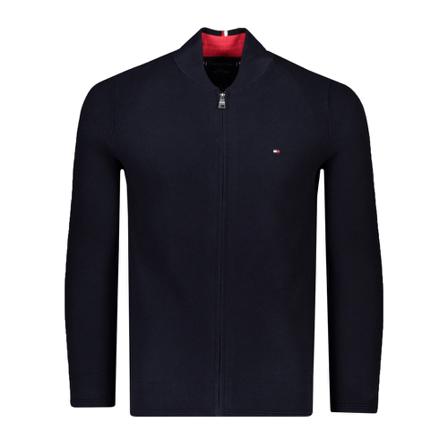 Tommy Hilfiger, Zip-through Blauw, Heren, Maat:L,Katoen