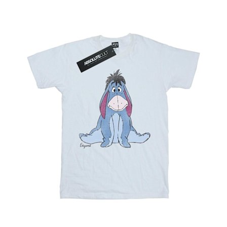 Disney Boys Winnie The Pooh Classic Eeyore T-Shirt 7-8 år Vit