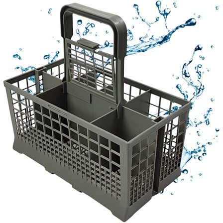 Universaali ruokailuvälinekori, sopii useimpiin astianpesukoneisiin, mitat: 240 x 140 mm -