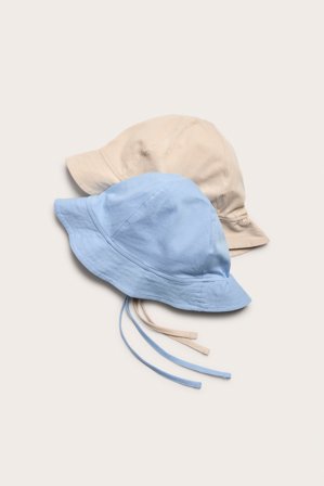 Kappahl | 2-pk. solhatter | Lyseblå
