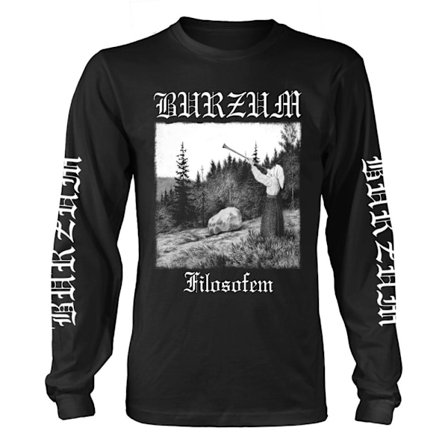 Burzum Unisex Adult Filosofem 2018 Långärmad T-shirt M Svart