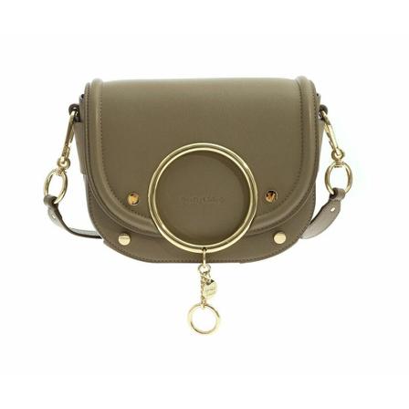 See by Chloé Mara crossbody leather , Grijs , Dames , Maat: ONE Size Schoudertassen