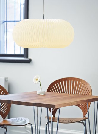 Donut taklampe large - hvit