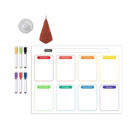 Kjøleskap magnetisk kalender ukentlig planlegger magnetisk kalender whiteboard månedlig gjøremålsliste handleliste tavle