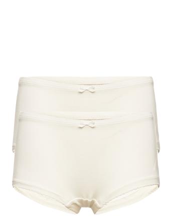 Hipsters 2-Pack - Bamboo Night & Underwear Underwear Underpants Hvid Minymo