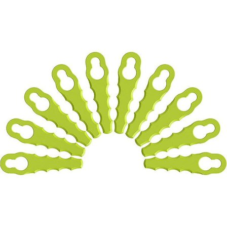 Parti 10 Reservekniver for Dobbelt Tannet Hode RAC158