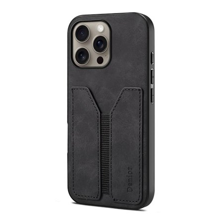 Fodral för Samsung S25 Ultra 170 Svart Kort baksida anti-fall läder