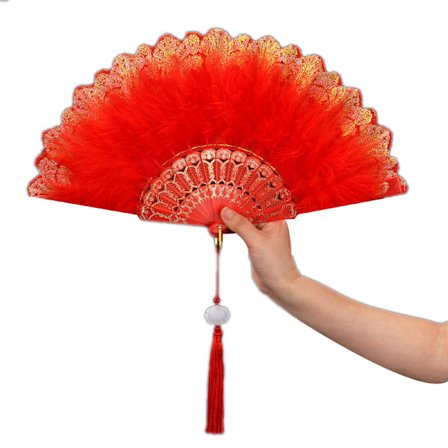 1920-tals Vintage Stil Flapper Handfläkt för Kostymfest Dans