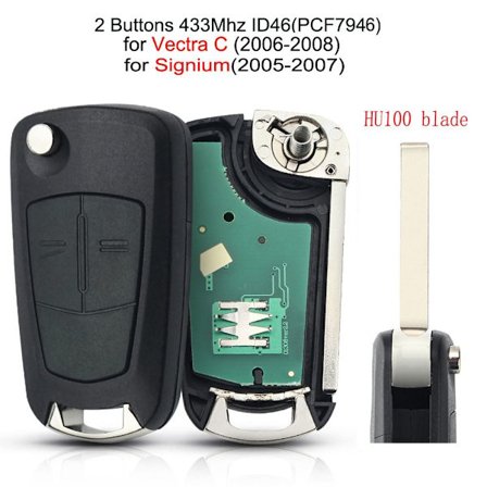 Fjernstyrt bilnøkkel Bilnøkkel 2BT VECTRA C 7946 2BT VECTRA C 7946