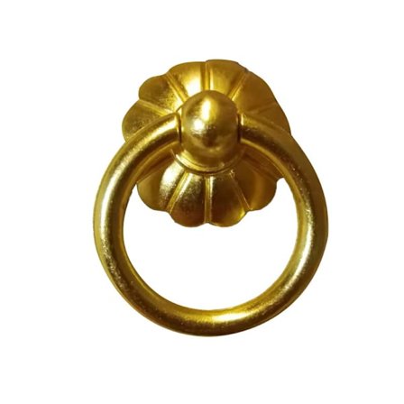 5 st Antik Stil Ren Mässing Dragringar Skåp Låda Drag Handtag Garderob Skåp Dörrhandtag