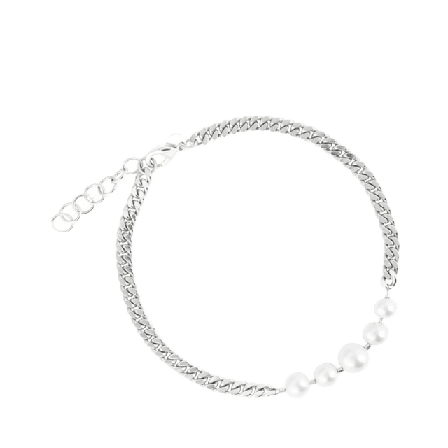 Sophie by Pearl Chain Short Necklace Smycken & klockor Dam Silver ONESIZE