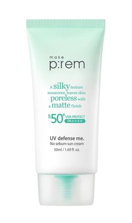 Make P:rem UV Defense No Sebum Sun Cream 50 ml, Skincare, Solcreme, Solcreme Til Ansigtet
