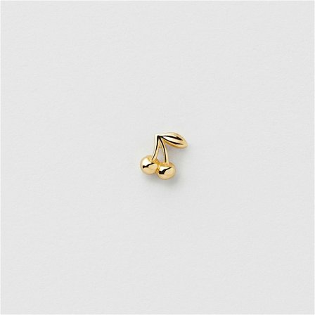 Cherry Piercing - 18K GULLBELAGT STERLINGSØLV