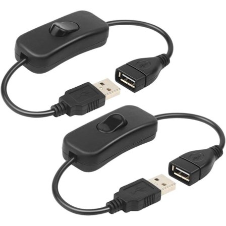 2-stegs USB-kabel med ON/OFF-knapp Förlängningskabel USB-lamplinje USB