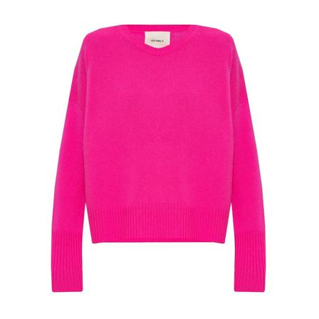 Lisa Yang Round-neck Strik Pink, Dame Striktrøjer