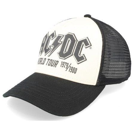 American Needle - Acdc Sinclair Black/Ivory Trucker Trucker Black Cap - @ Hatstore